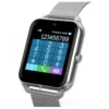 Bluetooth smart watch klocka metallarmband mesh silver android