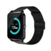 Bluetooth smart watch klocka metallarmband mesh svart android