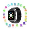 Bluetooth Smart Watch Klocka Metallarmband Mesh Svart Android