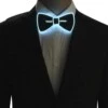 Vit lysande led fluga för fest party nyår bow tie