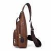 Axelväska herr axelremsväska cross body väska skinn läder