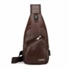 Axelväska herr axelremsväska cross body väska skinn läder