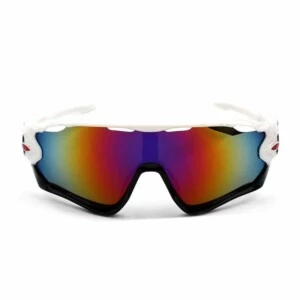 Cykelglasögon Sport Solglasögon För Cykling Spegelglas Svart Vit