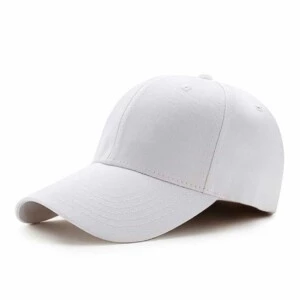 Vit Keps Sport Strapback Kardborrspänne