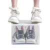 3-pack Genomskinlig Skolåda Skoförvaring Display Skor Sneakers