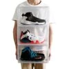3-pack genomskinlig skolåda skoförvaring skor sneakers display