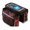 Rymlig vattentät cykelväska med mobilhållare mobil 6,2
