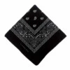 Bandana Scarf Sjal Snusnäsduk Paisleymönster Svart
