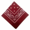 Bandana Scarf Sjal Snusnäsduk Paisleymönster Vinröd