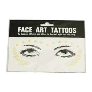 Temporära Ansiktstatueringar Fejk Fake Tattoo Ringar Guld