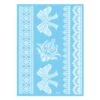 Vita Lace Spets Temporära Fejk Fake Tattoo Tatueringar