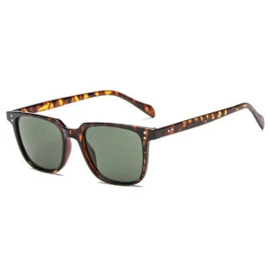 Fyrkantiga Sköldpaddsmönstrade Solglasögon