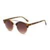 Solglasögon Clubmaster Lyx Leopard Ljust Glas