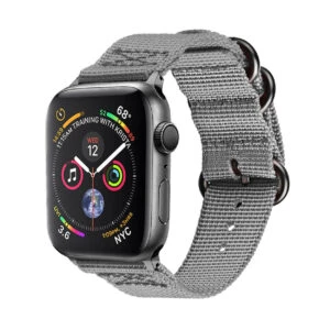 Apple Watch 42/44/45 Nylonarmband Natoarmband Grå