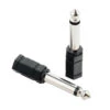 2-pack ljudadapter 3,5mm aux till 6,3mm stereo adapter teleplug