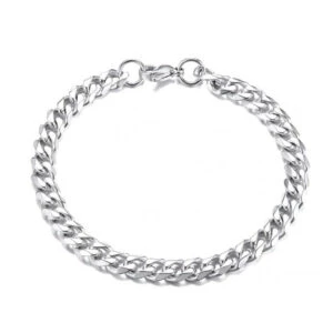 Pansarlänk Kedjearmband Silver