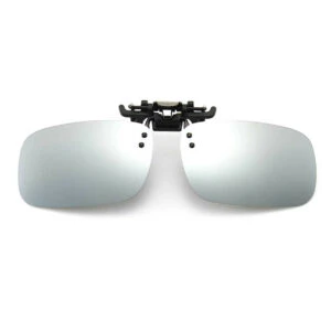 Clip-on Solglasögon Silver Spegelglas 43x60mm