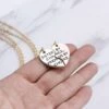 Halsband för systrar systerhalsband brythjärta silver guld