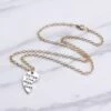 Halsband för systrar systerhalsband brythjärta silver guld