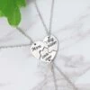 Brythjärta i 3 delar mor syster dotter halsband