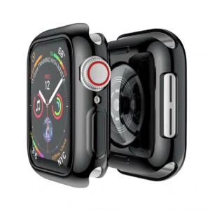 Apple Watch 7 45mm Skal Case Skärmskydd Svart