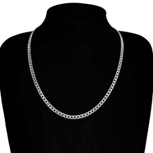 Silver Kedjehalsband Halsband Kedja Länk Silver 4,5mm