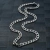 Silver kedjehalsband halsband kedja länk silver 9mm