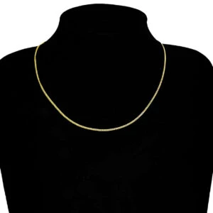 Tunn Guldkedja Kedjehalsband Halsband Kedja Länk Guld 1,8mm