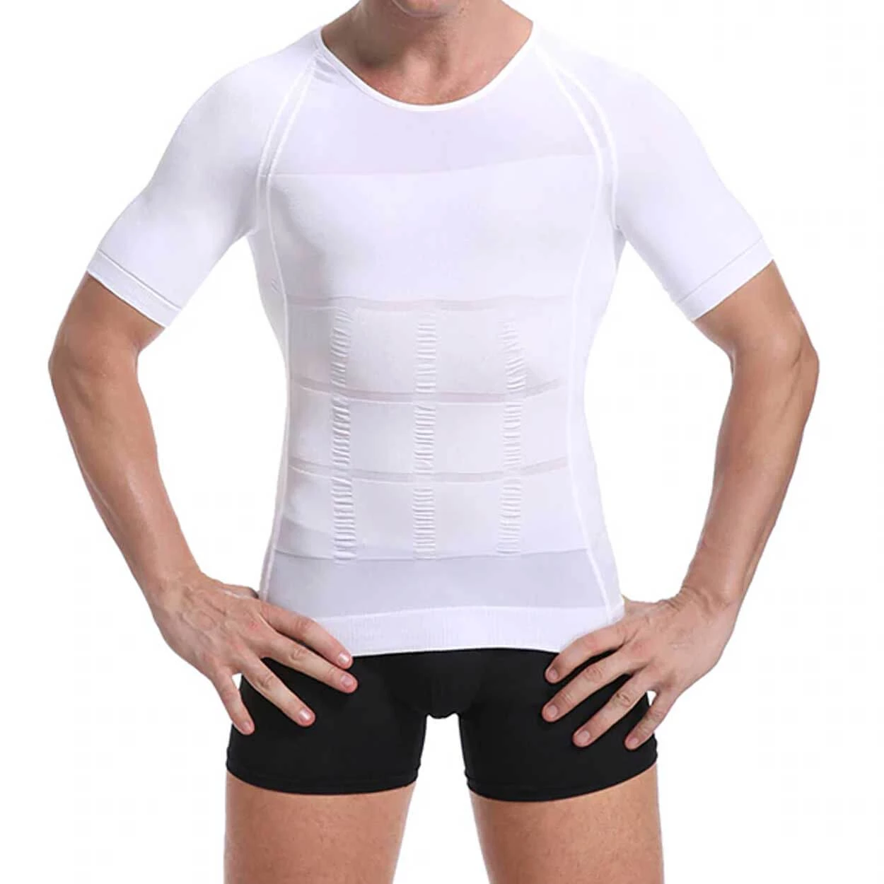 Vit hållningströja i storlek s, m, l, xl, xxl, xxxl för bättre hållning