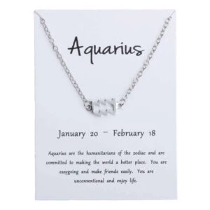 Gåvoarmband Stjärntecken Vattumannen Aquarius Armband Silver