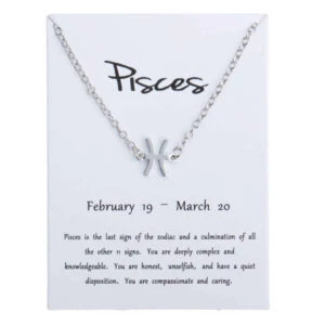 Gåvoarmband Stjärntecken Fiskarna Pisces Armband Silver