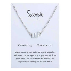 Gåvoarmband Stjärntecken Skorpionen Scorpio Armband Silver