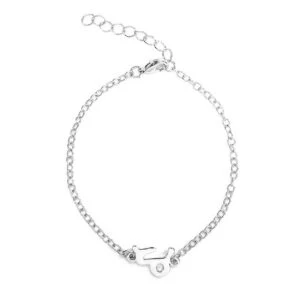 Gåvoarmband Stjärntecken Stenbocken Capricorn Armband Silver