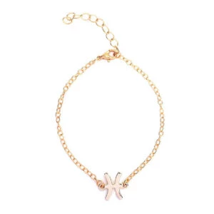 Gåvoarmband Stjärntecken Fiskarna Pisces Armband Guld