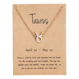 Gåvoarmband Stjärntecken Oxen Taurus Armband Guld