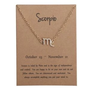 Gåvoarmband Stjärntecken Skorpionen Scorpio Armband Guld