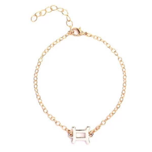Gåvoarmband Stjärntecken Tvillingarna Gemini Armband Guld