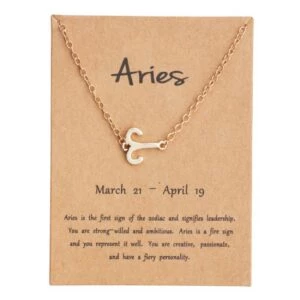 Gåvoarmband Stjärntecken Väduren Aries Armband Guld