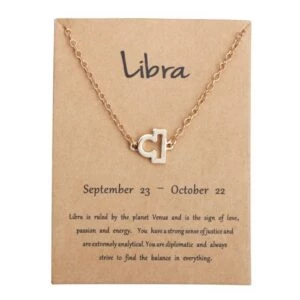 Gåvoarmband Stjärntecken Vågen Libra Armband Guld