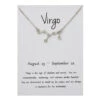Stjärntecken Halsband Jungfrun Virgo Gåvohalsband Silver