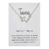 Stjärntecken Halsband Oxen Taurus Gåvohalsband Silver