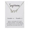 Stjärntecken Halsband Skytten Sagittarius Gåvohalsband Silver