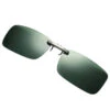 Clip-on solglasögon metall grön 37x59mm