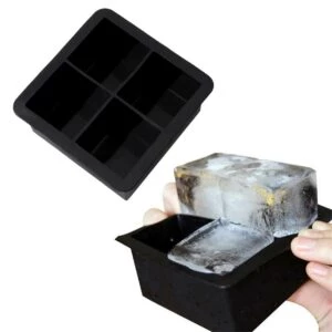 Silikon Isform För 4 Stora Iskuber