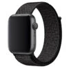 Reflektivt Svart Apple Watch Nylonarmband Sportloop Kardborreband