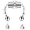 Magnetisk Fake Näsring Septum Näspiercing Silver