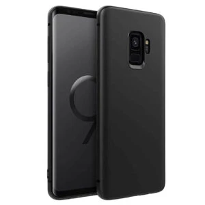 Tunt Svart Galaxy S9 Skal Mobilskal 1mm Tpu