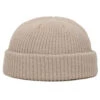 Beige Sotarmössa Ribbstickad Mössa Fiskarmössa