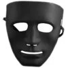 3-pack svart mask - dekorera färglägg - halloween fest maskerad