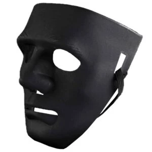 3-pack Svart Mask - Dekorera Färglägg - Halloween Fest Maskerad